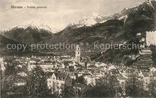 AK / Ansichtskarte Merano_Suedtirol Veduta generale Merano Suedtirol