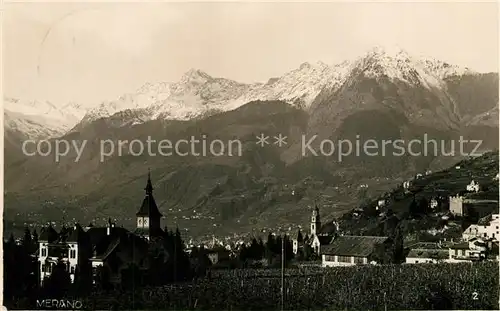AK / Ansichtskarte Merano_Suedtirol Panorama Merano Suedtirol