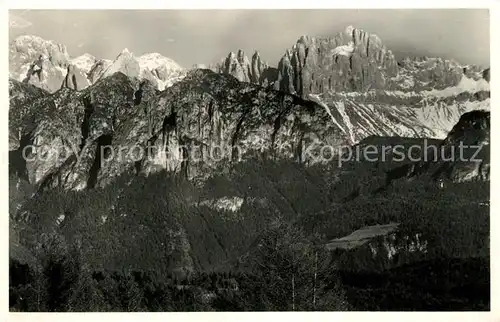 AK / Ansichtskarte Ritten_Renon Dolomiten mit Rosengarten Ritten Renon