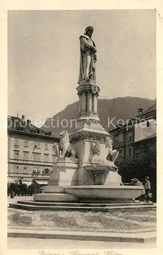 AK / Ansichtskarte Bolzano Monumento Walter Bolzano