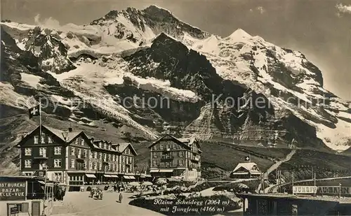 AK / Ansichtskarte Kleine_Scheidegg_Interlaken mit Jungfrau Kleine_Scheidegg