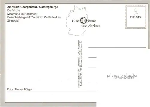 AK / Ansichtskarte Zinnwald Georgenfeld Dorfkirche Moorhuette Besucherbergwerk  Zinnwald Georgenfeld