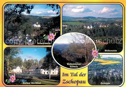 AK / Ansichtskarte Zschopau Scharfenstein Wolkenstein Kurbad Warmbad  Zschopau