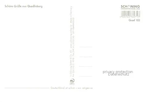 AK / Ansichtskarte Quedlinburg Kloppstockhaus Feininger Galerie Schlossburg Staenderbau Quedlinburg