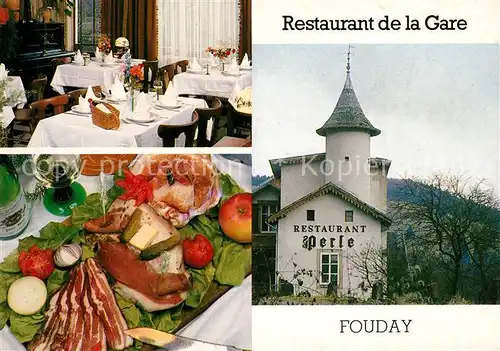 AK / Ansichtskarte Fouday Restaurant de la Gare  Fouday