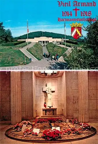 AK / Ansichtskarte Vieil_Armand_Hartmannswillerkopf Monument National Vieil_Armand