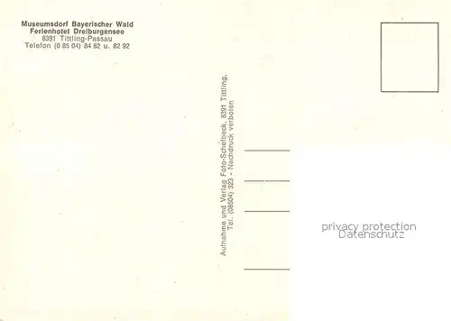 AK / Ansichtskarte Tittling Ferienhotel Dreiburgensee  Tittling
