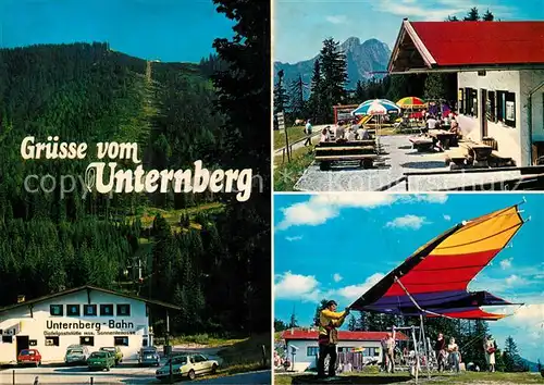 AK / Ansichtskarte Ruhpolding Unternberg Alm Drachenflug Ruhpolding