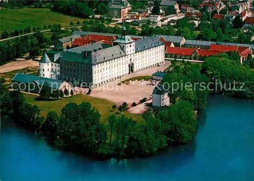 AK / Ansichtskarte Schleswig_Schlei Schloss Gottorf Burgsee Fliegeraufnahme Schleswig_Schlei