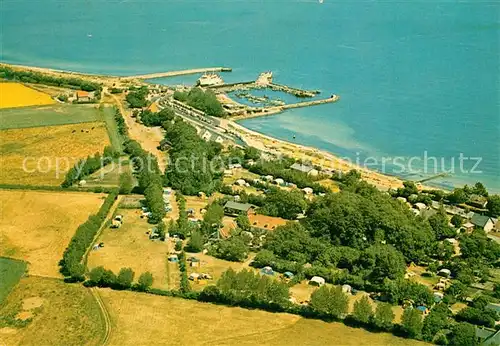 AK / Ansichtskarte Rudkobing Faergegardens Camping Fliegeraufnahme Rudkobing