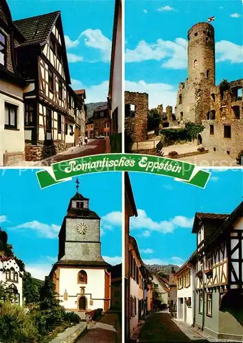 AK / Ansichtskarte Eppstein_Taunus Burgstrasse Burghof Talkirche Hintergasse  Eppstein_Taunus