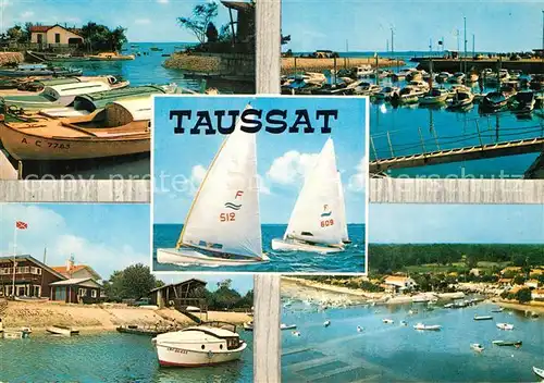 AK / Ansichtskarte Taussat_Cassy_les_Bains Segelboot Hafen Taussat_Cassy_les_Bains