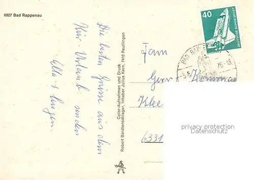 AK / Ansichtskarte Bad_Rappenau Kurmittelhaus Bad_Rappenau