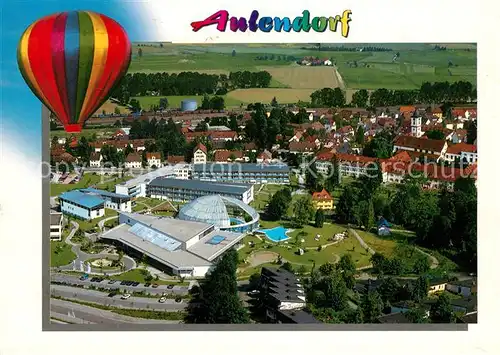 AK / Ansichtskarte Aulendorf Fliegeraufnahme Schwaben Therme Aulendorf