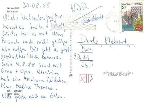 AK / Ansichtskarte Zalakaros Hotel Zalakaros