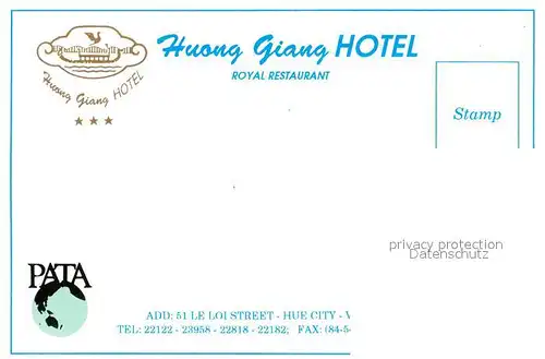 AK / Ansichtskarte Hue Huong Giang Hotel Hue