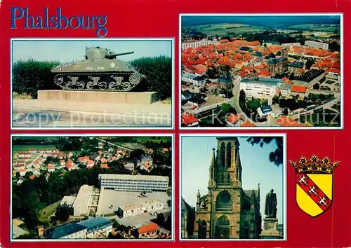 AK / Ansichtskarte Phalsbourg Fliegeraufnahme Eglise le lycee Phalsbourg