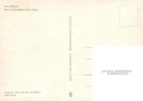 AK / Ansichtskarte Forst_Lausitz Berliner Strasse Forst_Lausitz