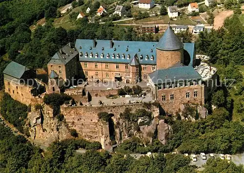 AK / Ansichtskarte Waldeck_Edersee Fliegeraufnahme Schloss Waldeck Edersee