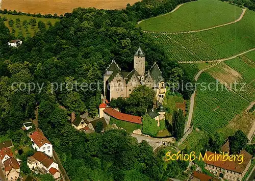 AK / Ansichtskarte Schonungen Fliegeraufnahme Schloss Mainberg Schonungen