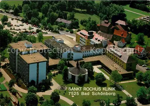 AK / Ansichtskarte Bad_Schoenborn Fliegeraufnahme Sankt Rochus Klinik Bad_Schoenborn