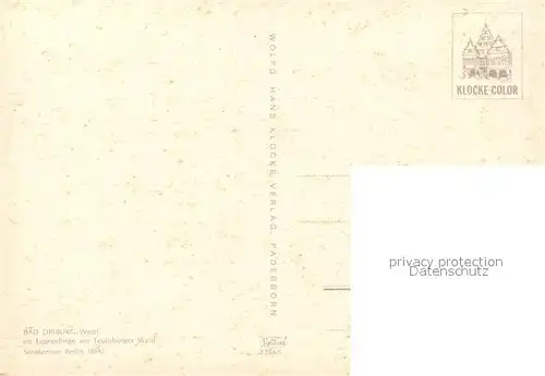 AK / Ansichtskarte Bad_Driburg Sanatorium Berlin Bad_Driburg