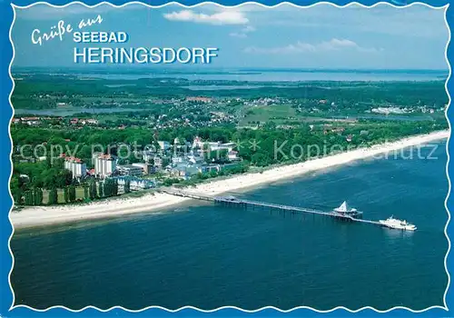 AK / Ansichtskarte Heringsdorf_Ostseebad_Usedom Fliegeraufnahme Heringsdorf_Ostseebad