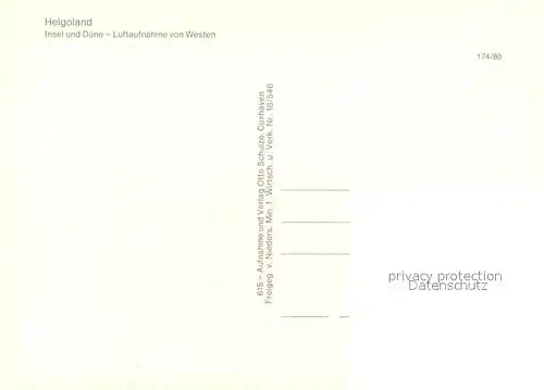 AK / Ansichtskarte Helgoland Fliegeraufnahme Helgoland