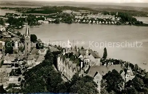 AK / Ansichtskarte Ploen_See Schloss Naturpark Holsteinische Schweiz Fliegeraufnahme Ploen_See