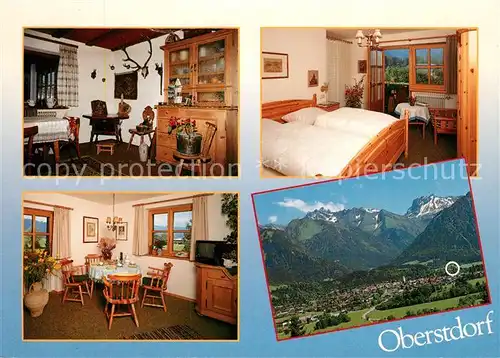 AK / Ansichtskarte Oberstdorf Gaestehaus Berktold Alpenpanorama Oberstdorf