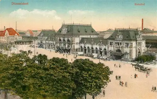 AK / Ansichtskarte Duesseldorf Bahnhof Duesseldorf