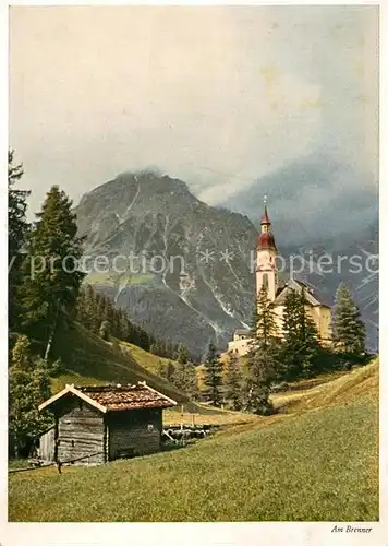 AK / Ansichtskarte Brenner Panorama Kirche Brenner