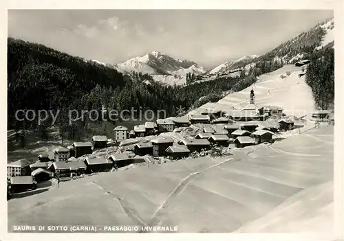 AK / Ansichtskarte Sauris_di_Sotto Paesaggio Invernale Sauris_di_Sotto