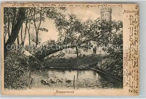 AK / Ansichtskarte Muenster_Westfalen Kreuzschanze Muenster_Westfalen