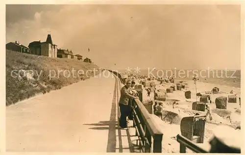 AK / Ansichtskarte Wittduen_Amrum Strand Promenade Wittduen Amrum