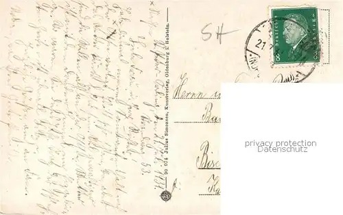 AK / Ansichtskarte Ording Waldpartie Nordseebad Ording