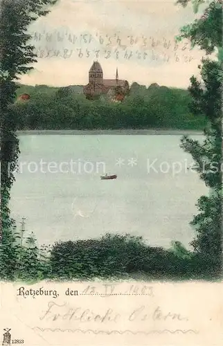 AK / Ansichtskarte Ratzeburg Blick zur Kirche Naturpark Lauenburgische Seen Ratzeburg