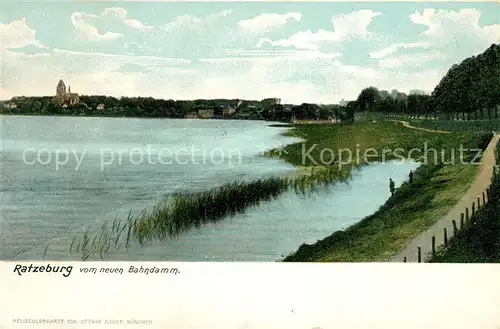 AK / Ansichtskarte Ratzeburg Blick vom neuen Bahndamm Ratzeburg