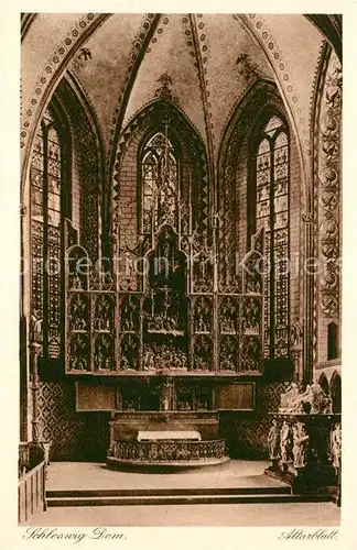 AK / Ansichtskarte Schleswig_Schlei Dom Altarblatt Schleswig_Schlei