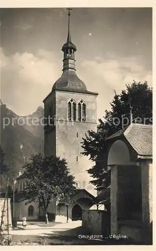 AK / Ansichtskarte Gruyeres_FR Eglise Gruyeres FR