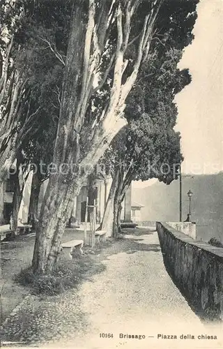 AK / Ansichtskarte Brissago_Lago_Maggiore Piazza della chiesa Brissago_Lago_Maggiore