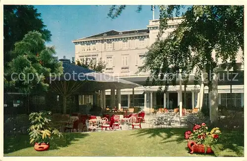 AK / Ansichtskarte Zuerich_ZH Hotel Baur au Lac Zuerich_ZH