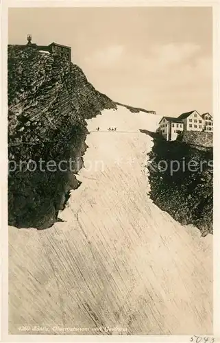 AK / Ansichtskarte Saentis_AR Observatorium und Hotel Saentis Saentis_AR