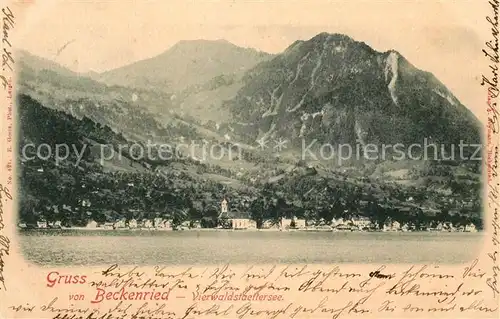 AK / Ansichtskarte Beckenried Partie am Vierwaldstaetter See Beckenried