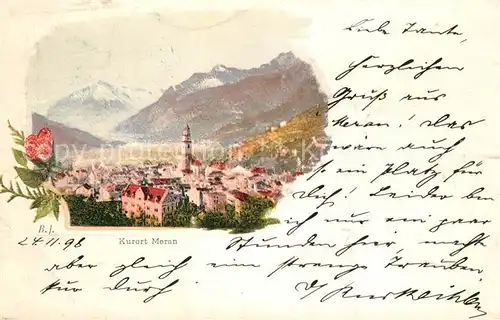 AK / Ansichtskarte Meran_Merano Panorama Meran Merano