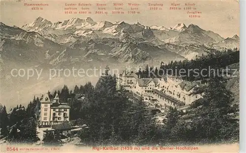AK / Ansichtskarte Rigi_Kaltbad mit Berner Hochalpen Rigi_Kaltbad