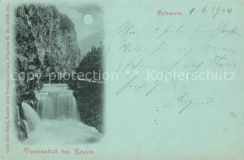 AK / Ansichtskarte Ragaz_Bad Taminafall Ragaz_Bad