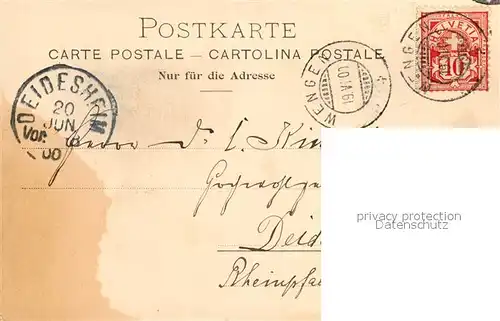 AK / Ansichtskarte Wengen_BE Panorama Wengen_BE