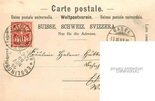 AK / Ansichtskarte Basel_BS Rheinansicht Basel_BS