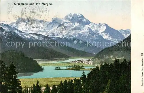 AK / Ansichtskarte Silvaplana_GR und Piz Margna Silvaplana_GR